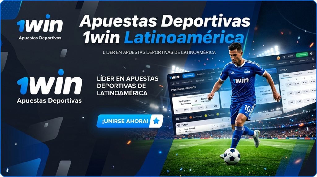 Realiza una apuesta deportiva en 1win Latinoamérica