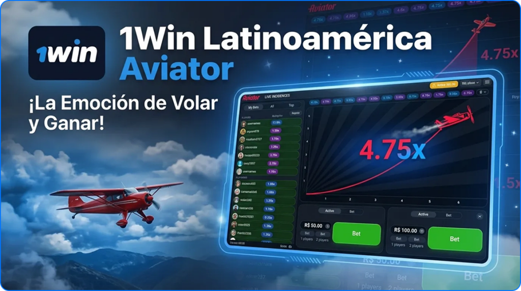 Juega a Aviator en 1win Latinoamérica