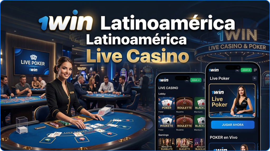 Juega al casino en vivo en 1win Latinoamérica