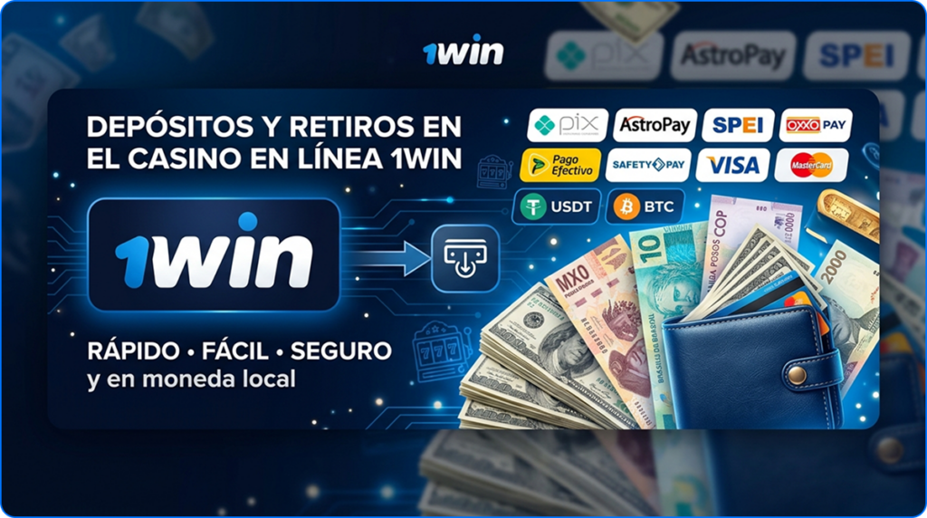 Transacciones en 1win Latinoamérica